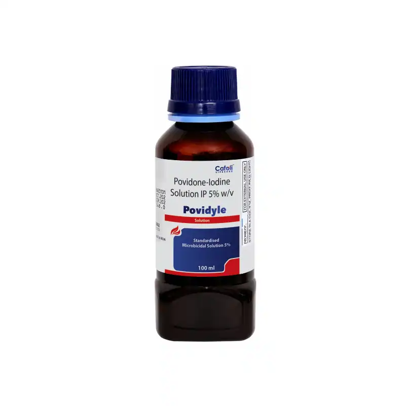 Povidone Iodine 5% Solution top Manufacturer India